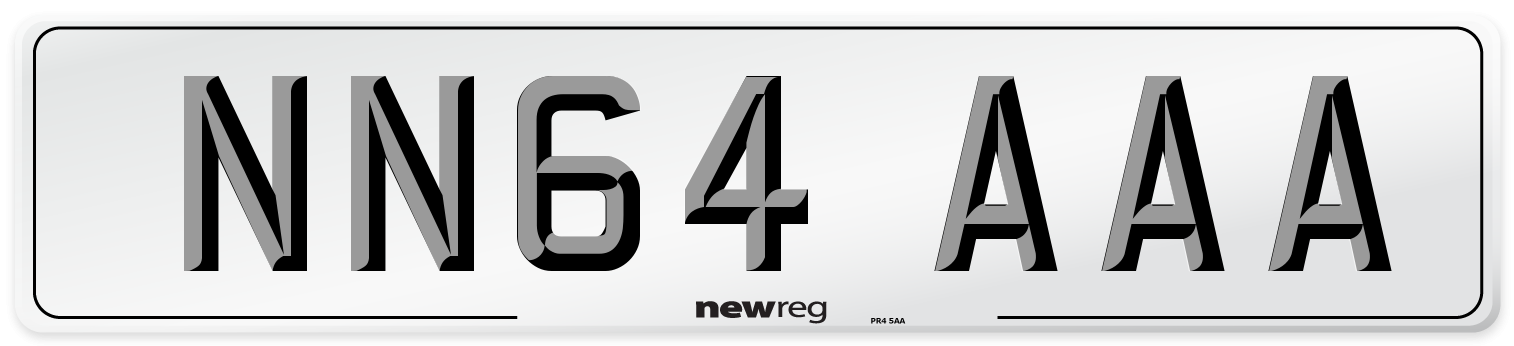 NN64 AAA Number Plate from New Reg